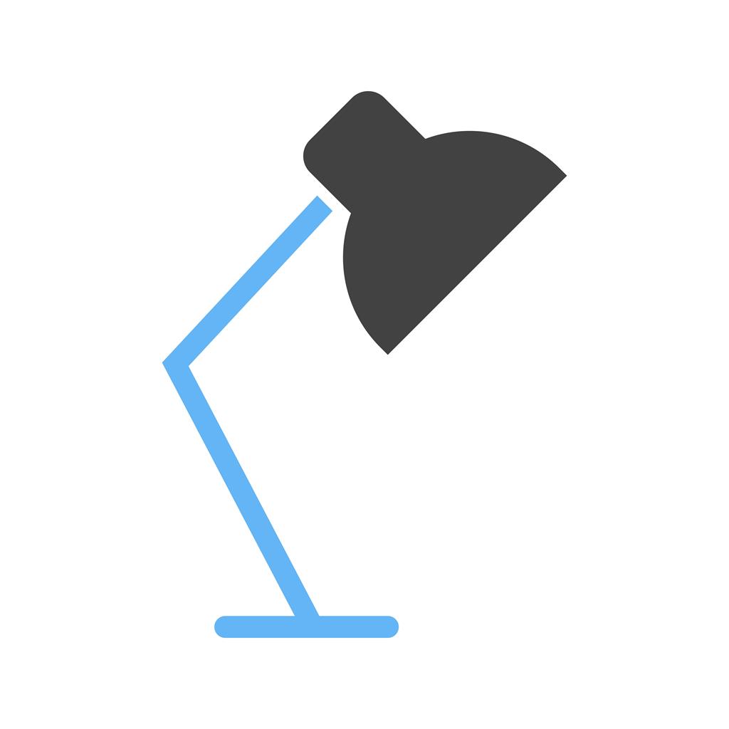 Lamp Blue Black Icon - IconBunny
