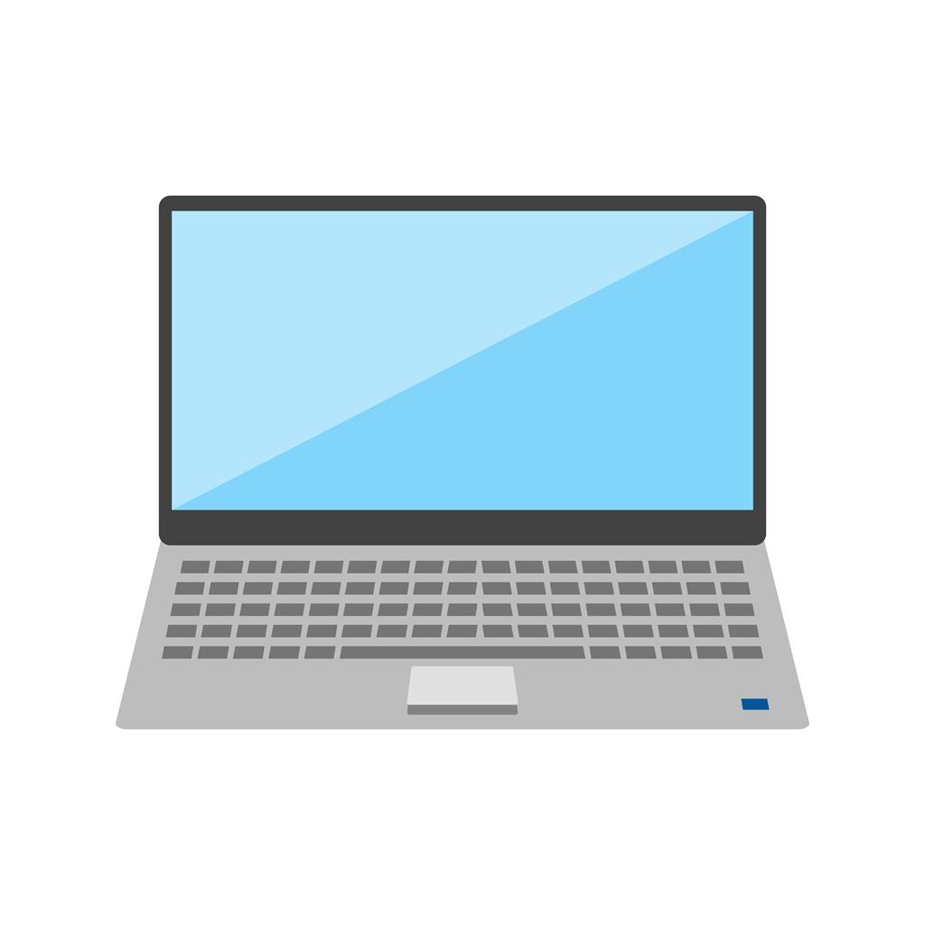 Laptop Flat Multicolor Icon - IconBunny