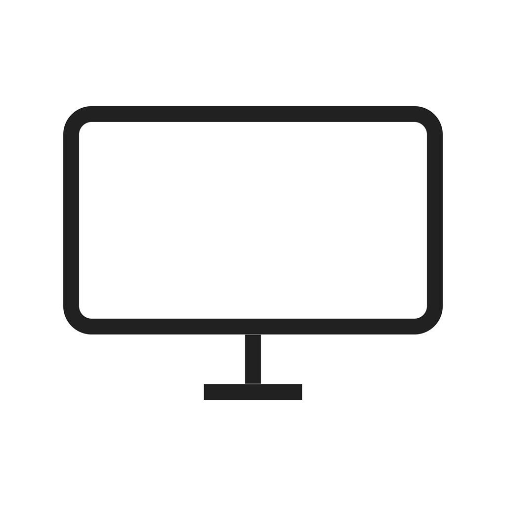 LCD Screen Line Icon - IconBunny