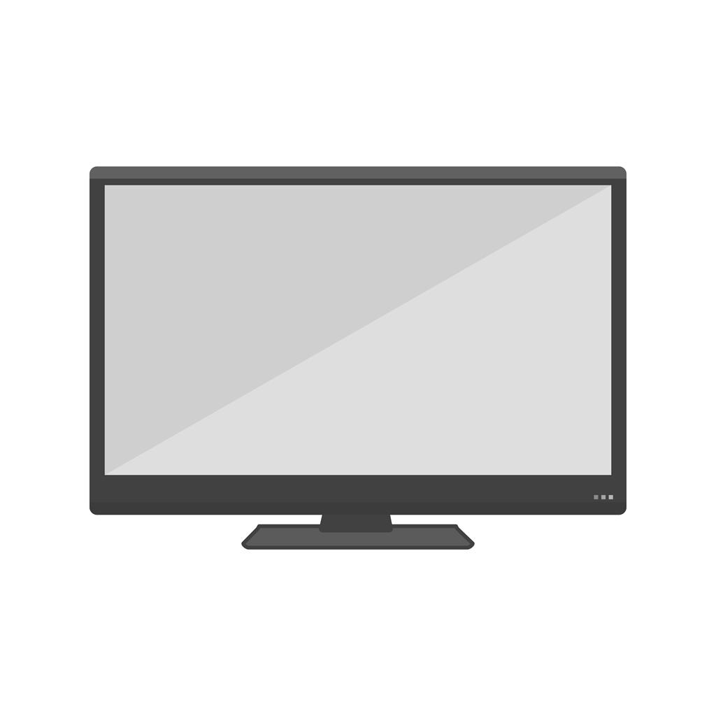 LCD Screen Greyscale Icon - IconBunny