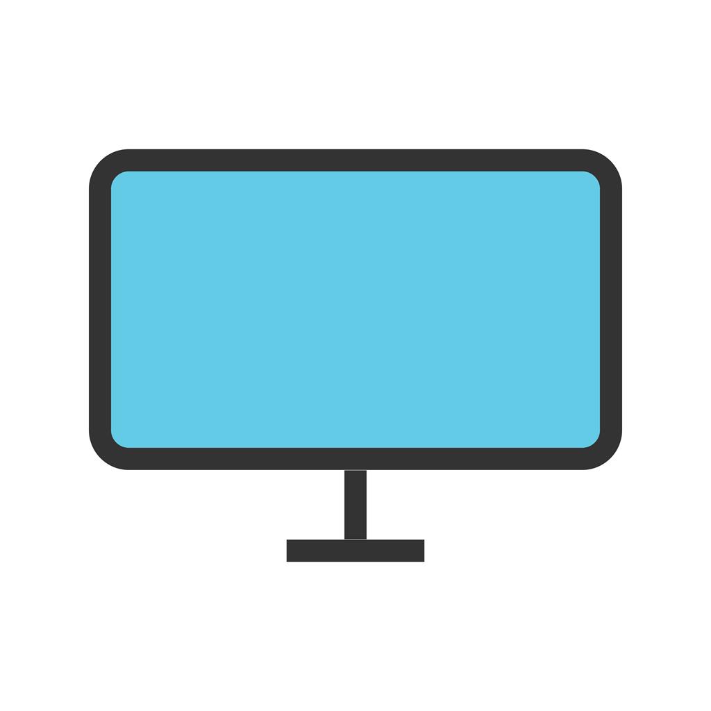 LCD Screen Line Filled Icon - IconBunny
