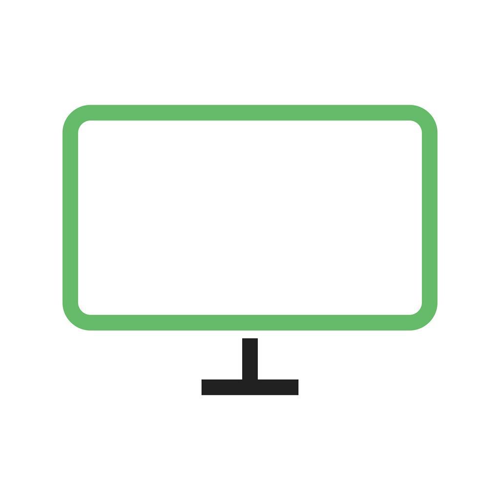 LCD Screen Line Green Black Icon - IconBunny