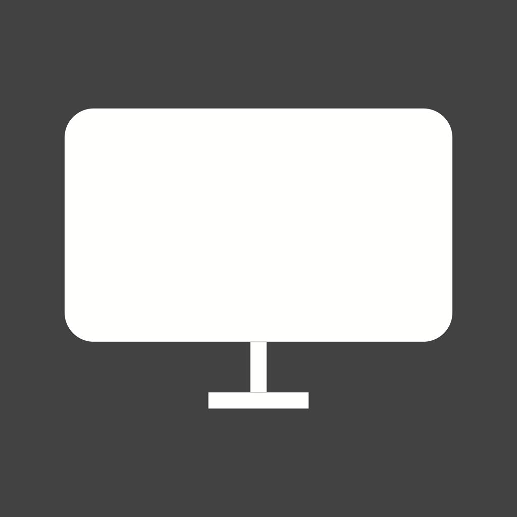 LCD Screen Glyph Inverted Icon - IconBunny