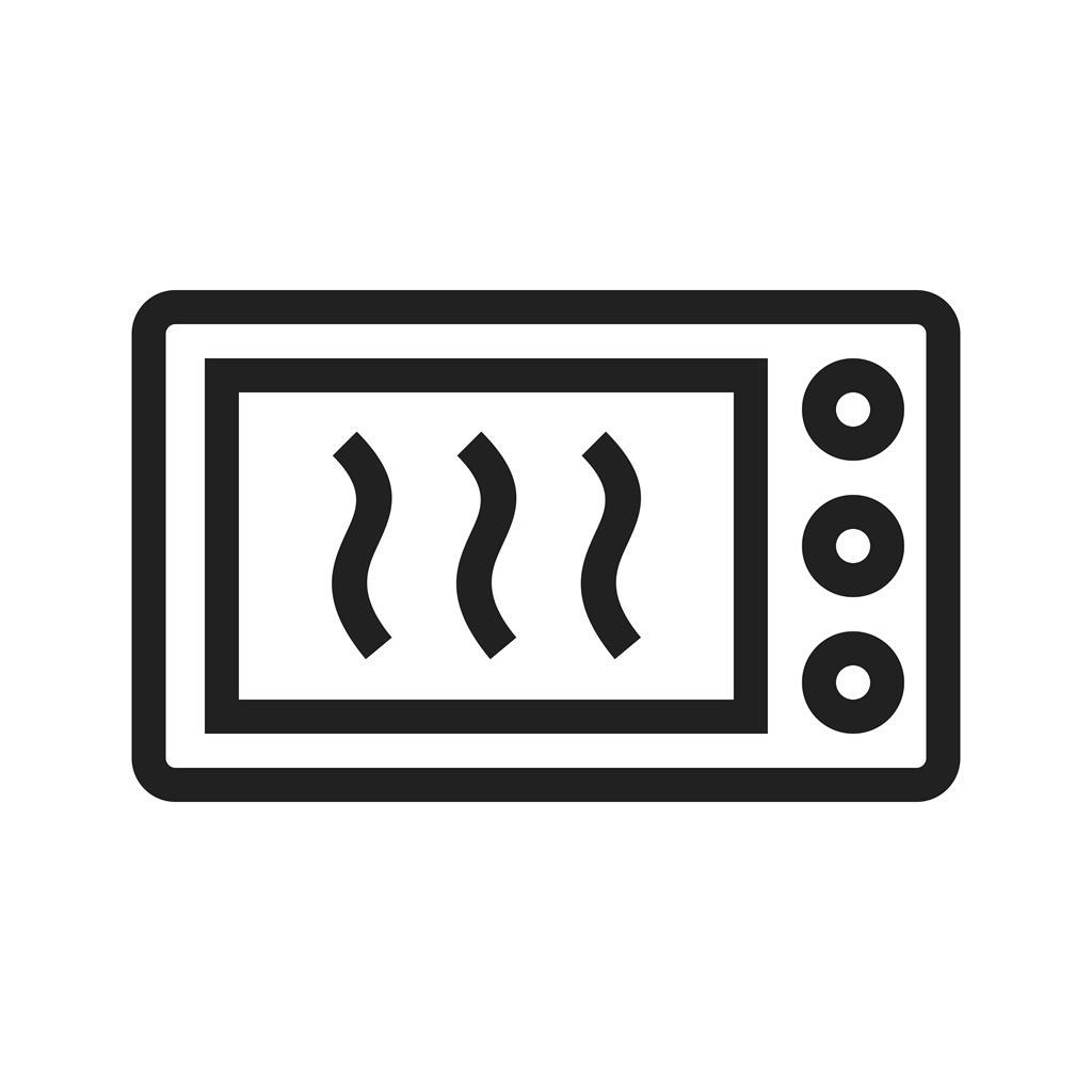 Microwave Line Icon - IconBunny