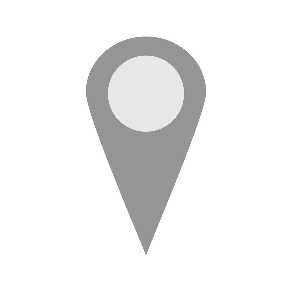 Location Tag Greyscale Icon - IconBunny