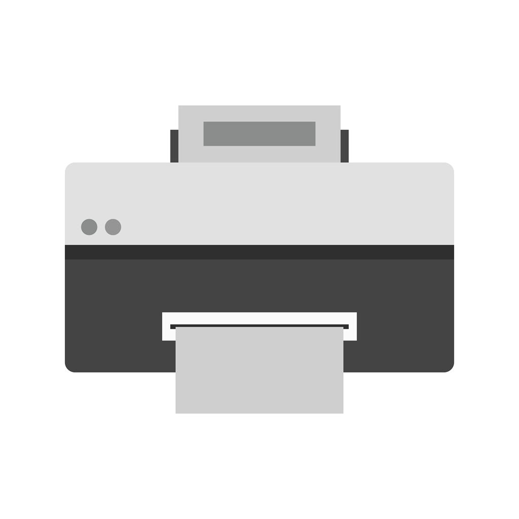Printer Greyscale Icon - IconBunny