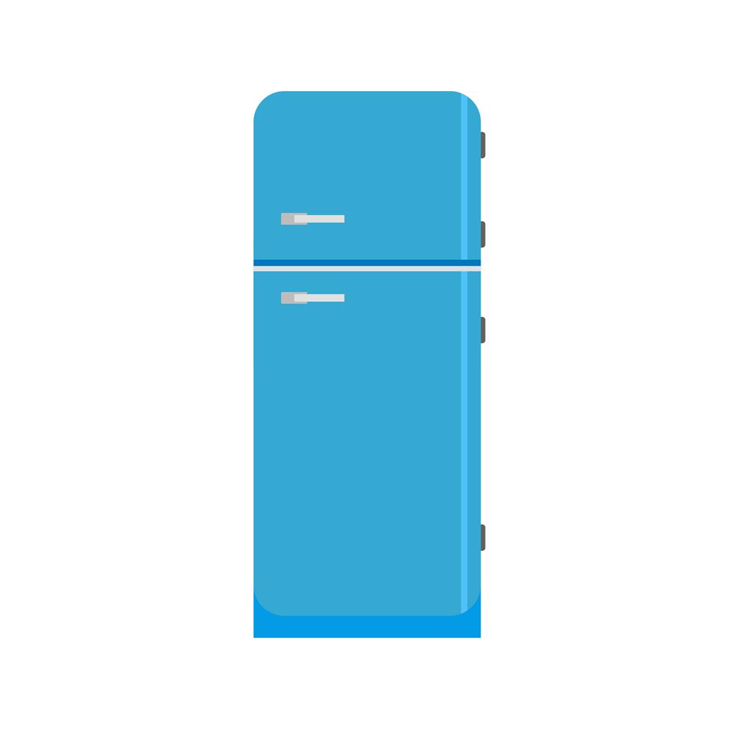 Refrigerator Flat Multicolor Icon - IconBunny