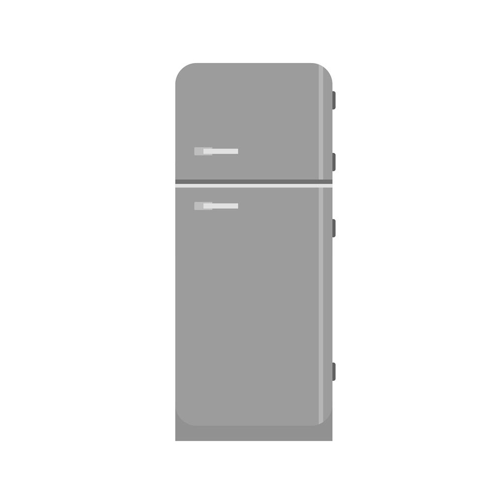 Refrigerator Greyscale Icon - IconBunny