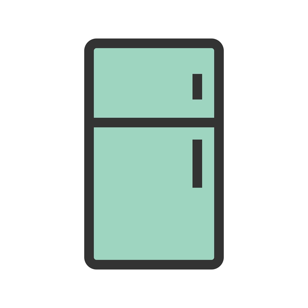 Refrigerator Line Filled Icon - IconBunny