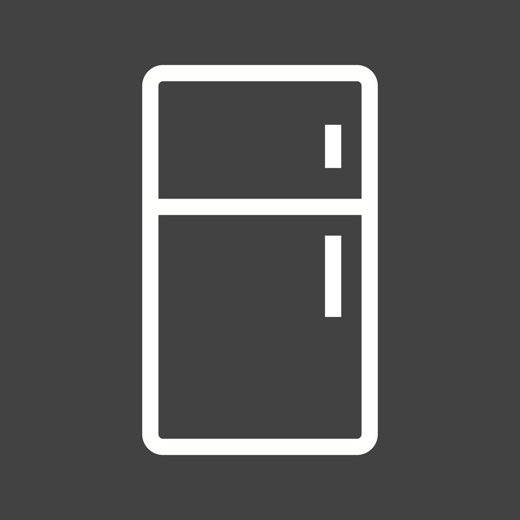 Refrigerator Line Inverted Icon - IconBunny