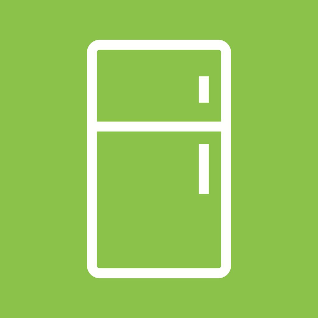Refrigerator Line Multicolor B/G Icon - IconBunny