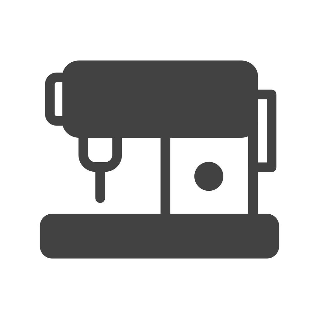 Sewing Machine Glyph Icon - IconBunny