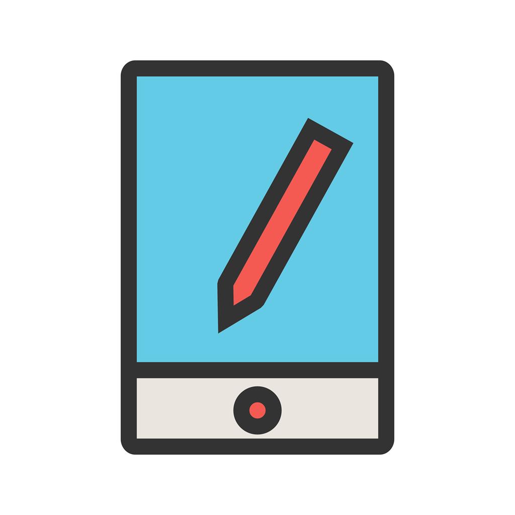 Smart Device Line Filled Icon - IconBunny
