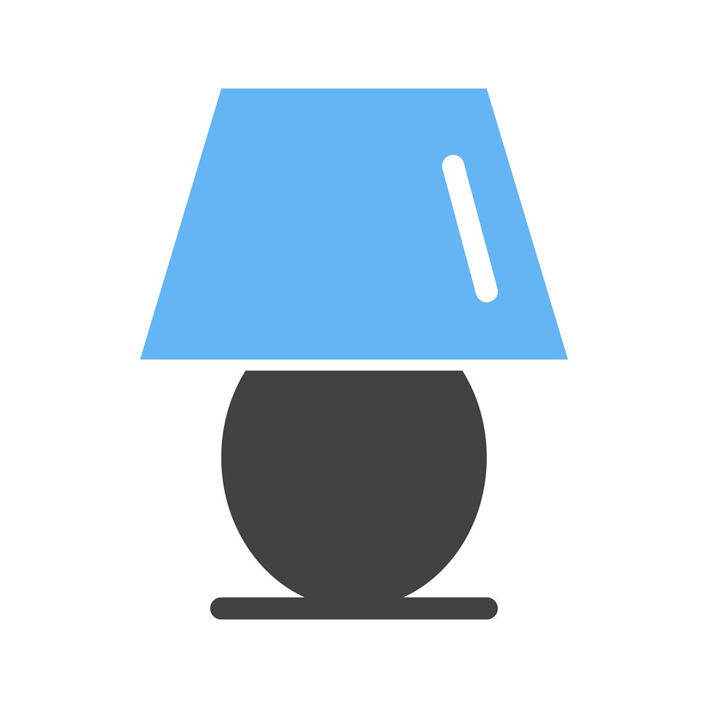 Table Lamp Blue Black Icon - IconBunny