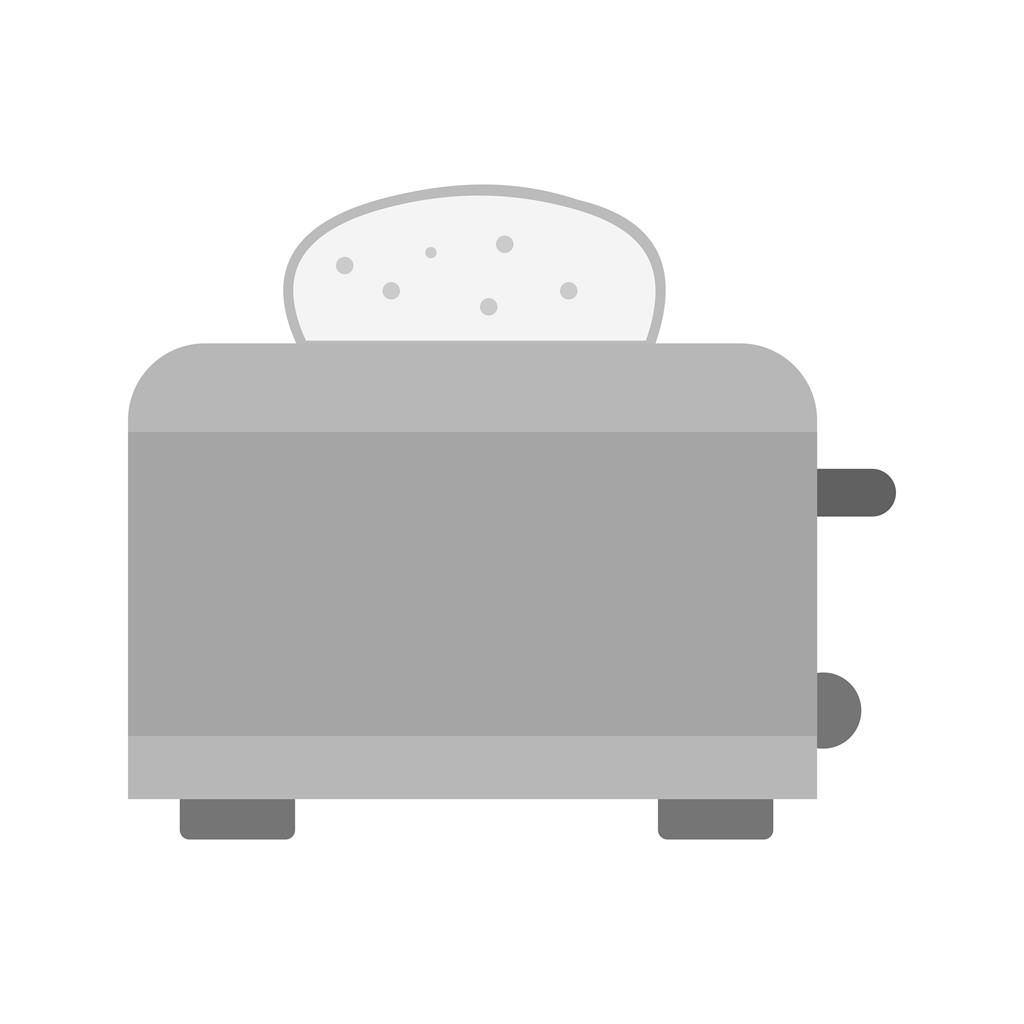 Toaster Greyscale Icon - IconBunny