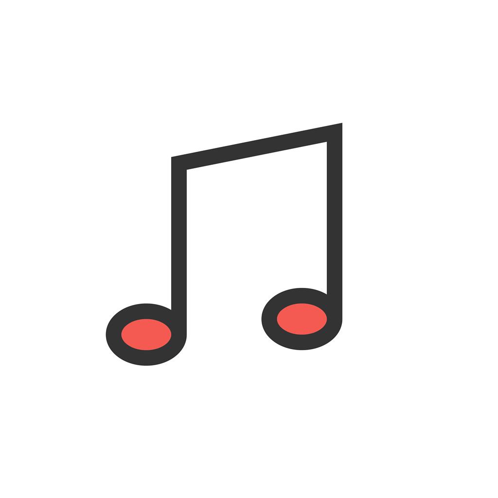 Music Line Filled Icon - IconBunny