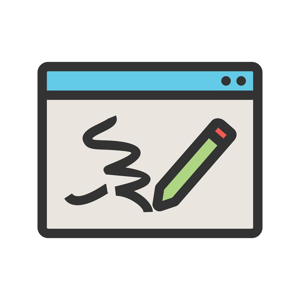 Drawing Pad Line Filled Icon - IconBunny