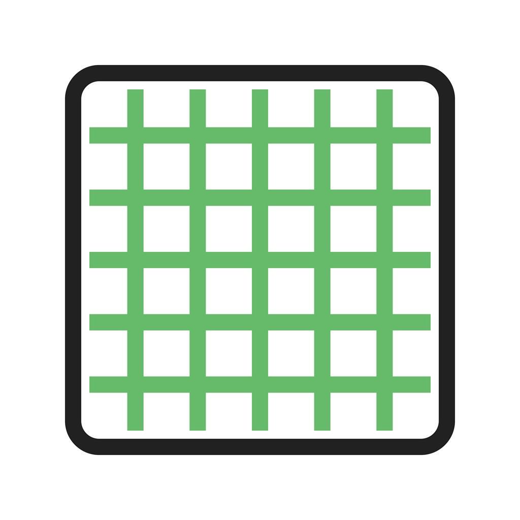 Grid Line Green Black Icon - IconBunny