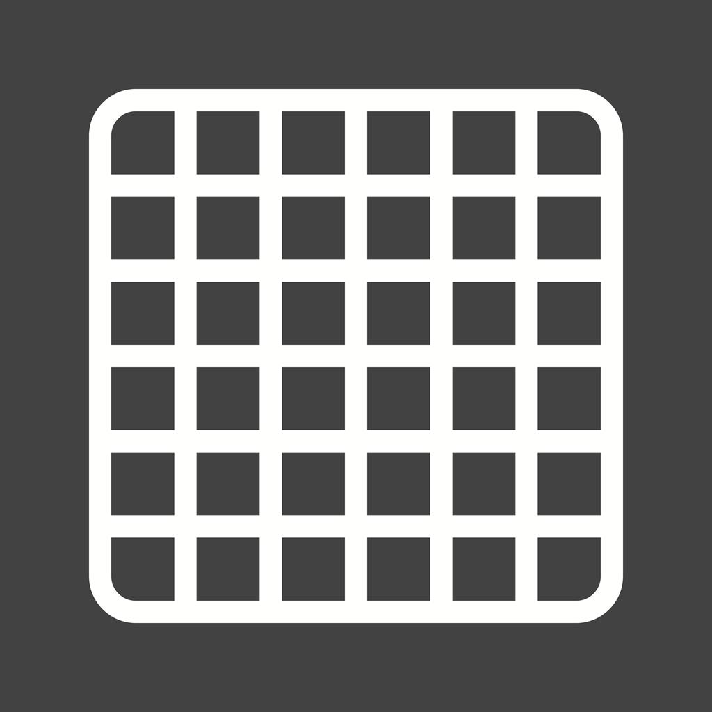 Grid Glyph Inverted Icon - IconBunny
