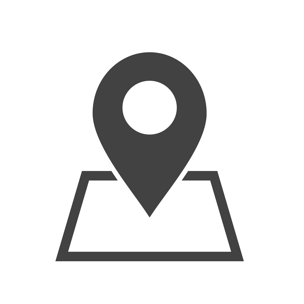 Maps Glyph Icon - IconBunny