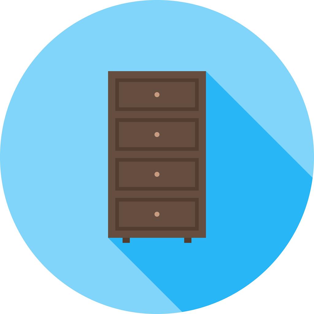 Cabinets Flat Shadowed Icon - IconBunny