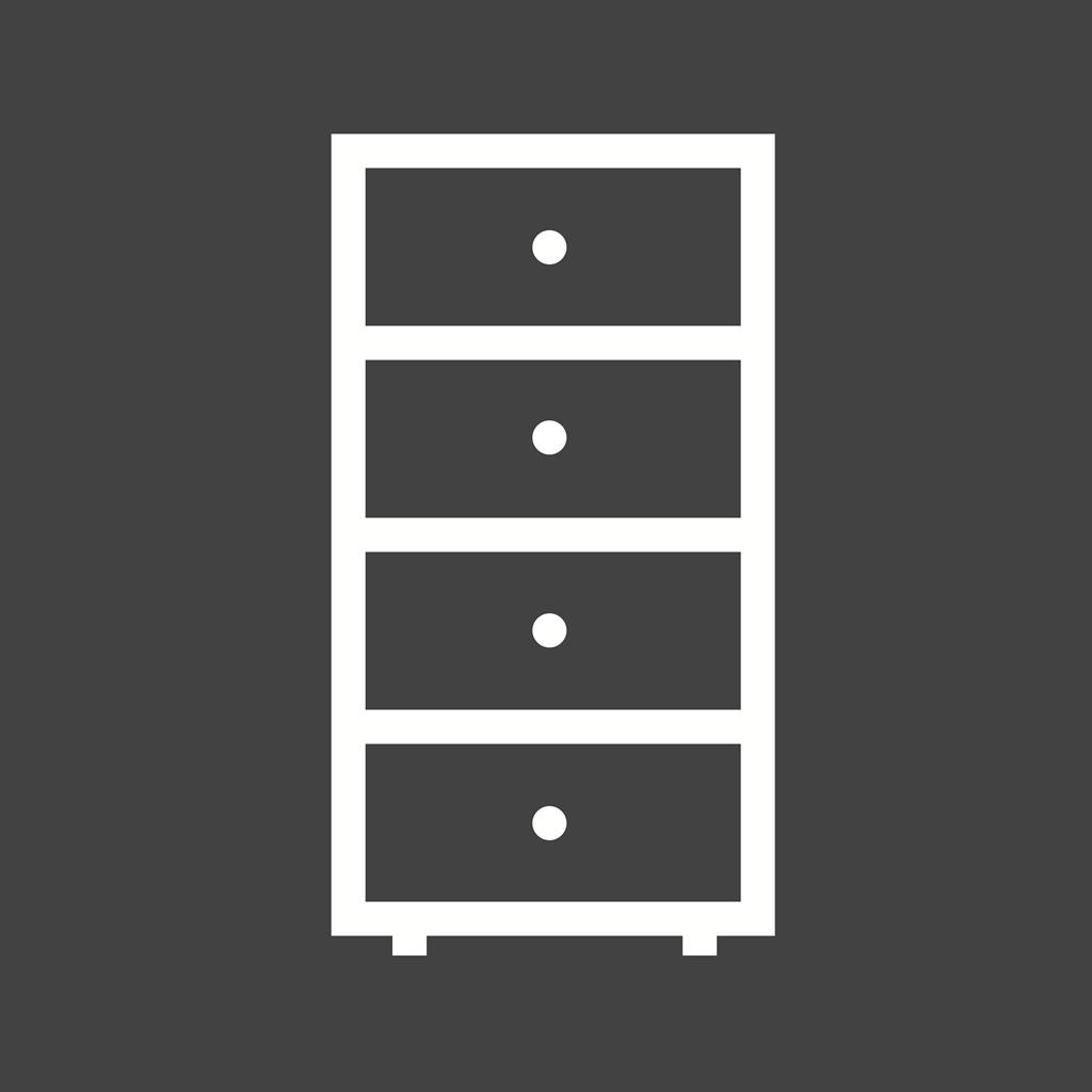 Cabinets Line Inverted Icon - IconBunny