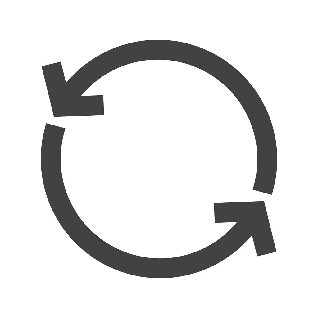 Sync Glyph Icon - IconBunny
