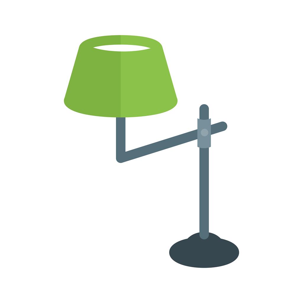 Lamp with stand Flat Multicolor Icon - IconBunny