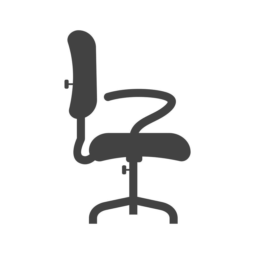 Office Chair II Glyph Icon - IconBunny