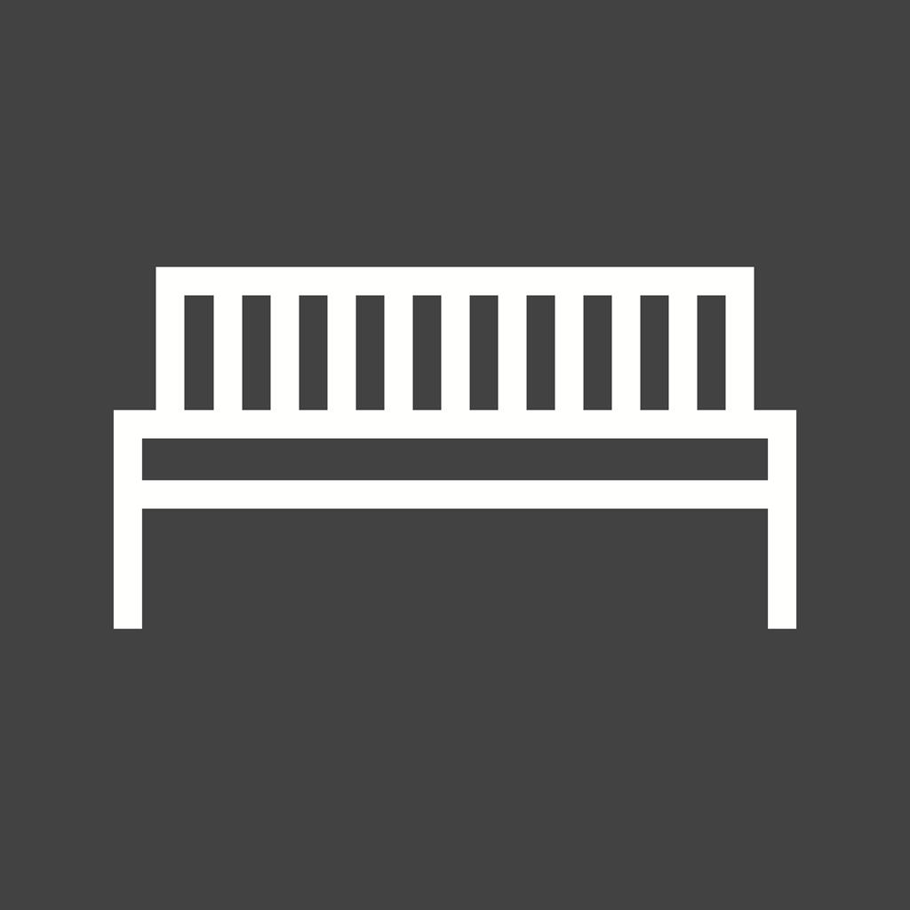 Bench Line Inverted Icon - IconBunny