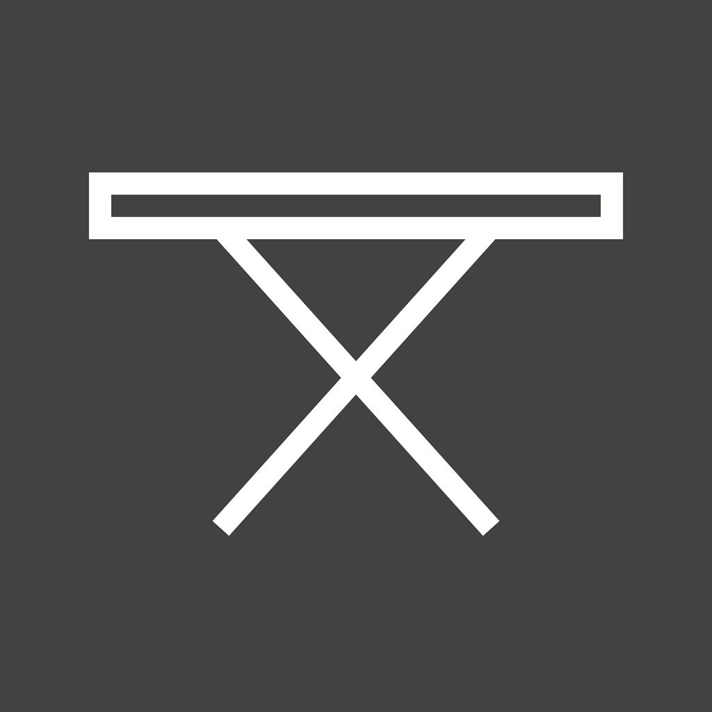 Tea Table Line Inverted Icon - IconBunny
