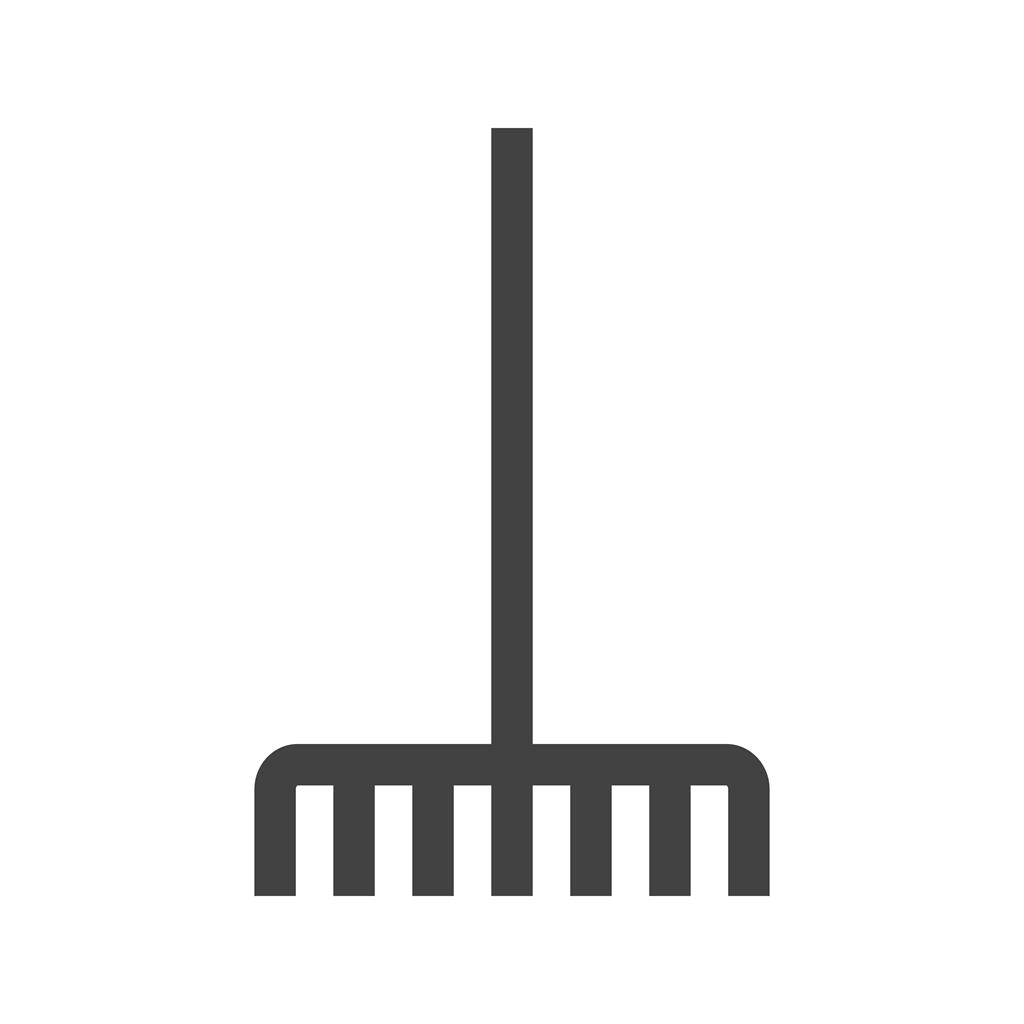 Fork picking leaves Glyph Icon - IconBunny