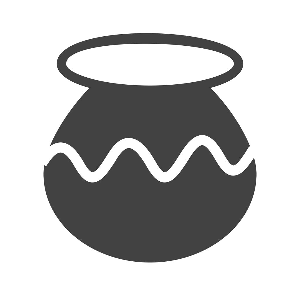 Plant Pot Glyph Icon - IconBunny