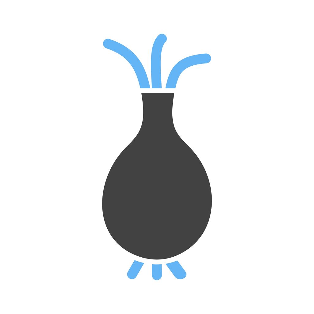 Vegetable plant Blue Black Icon - IconBunny