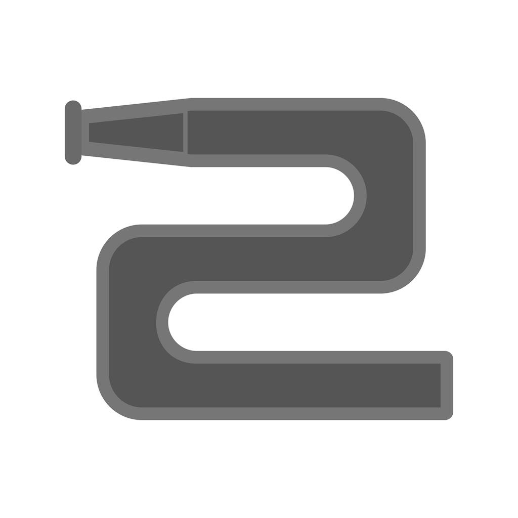 Water Pipe Greyscale Icon - IconBunny