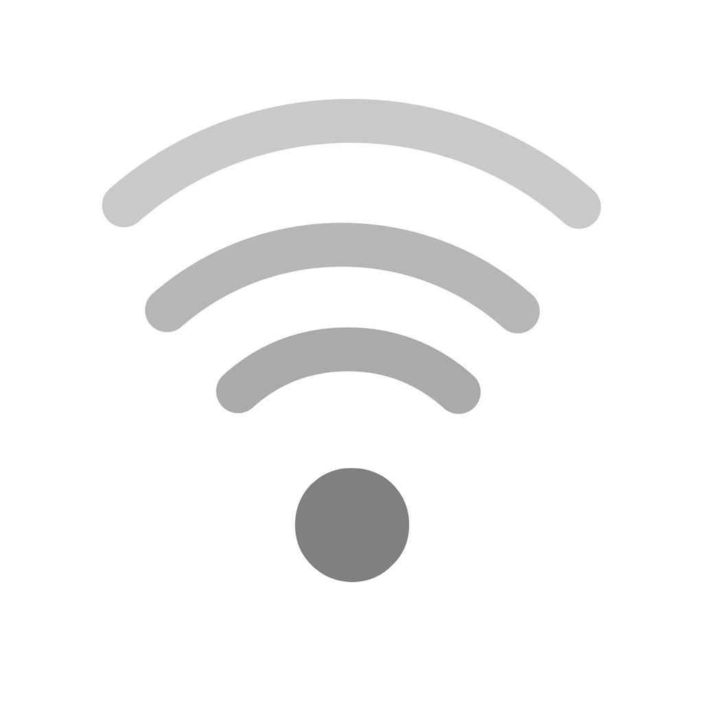 Wifi Greyscale Icon - IconBunny