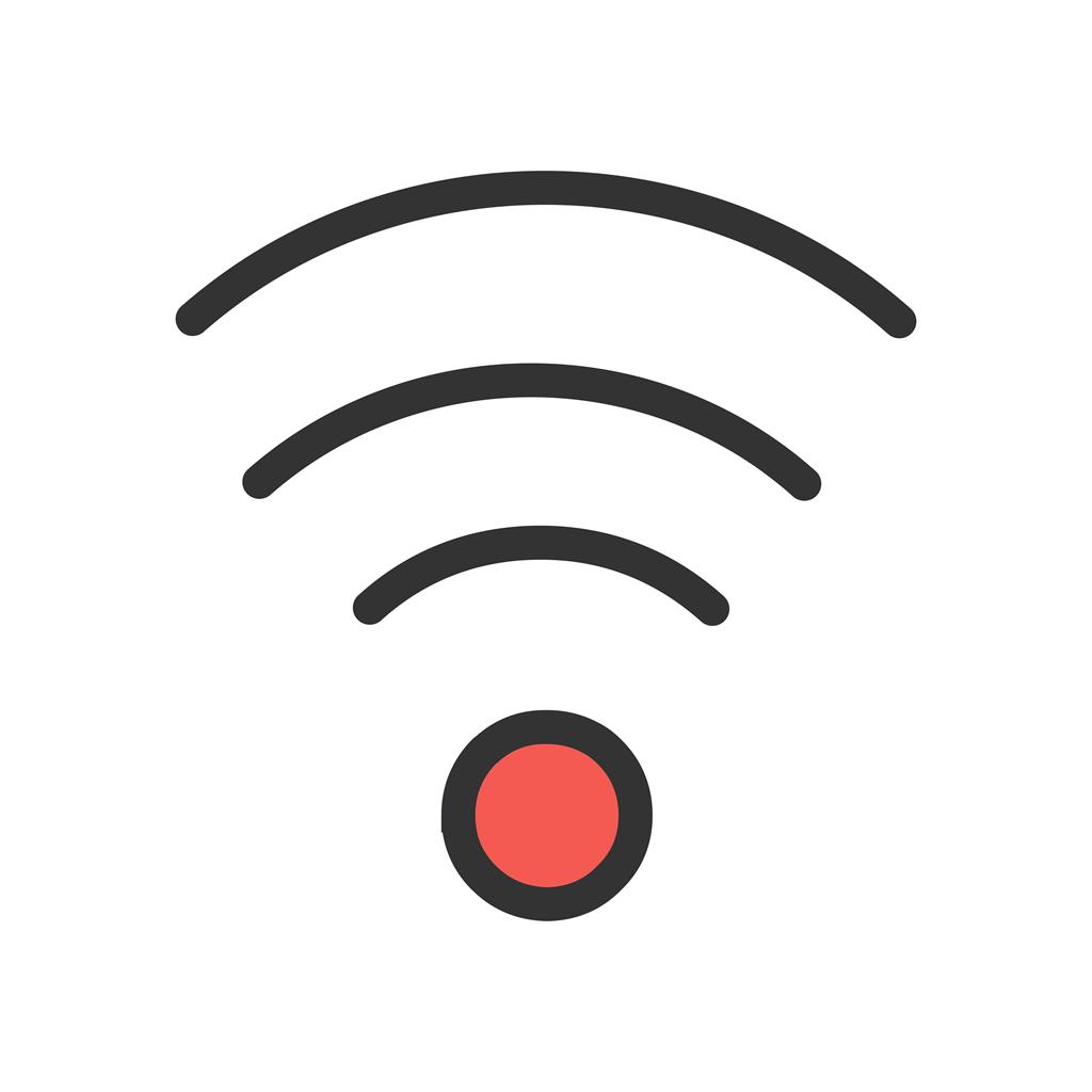 Wifi Line Filled Icon - IconBunny