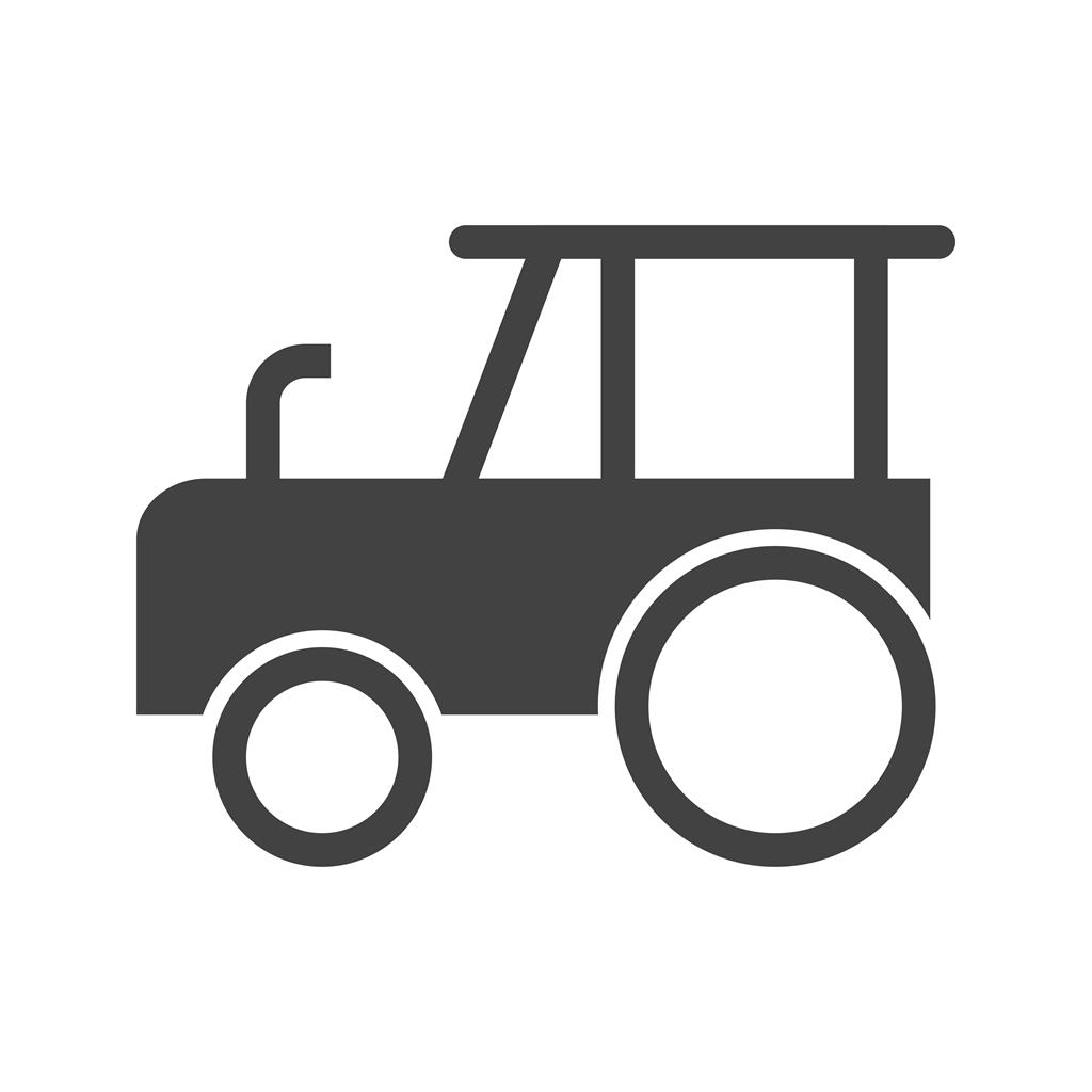 Tractor Glyph Icon - IconBunny
