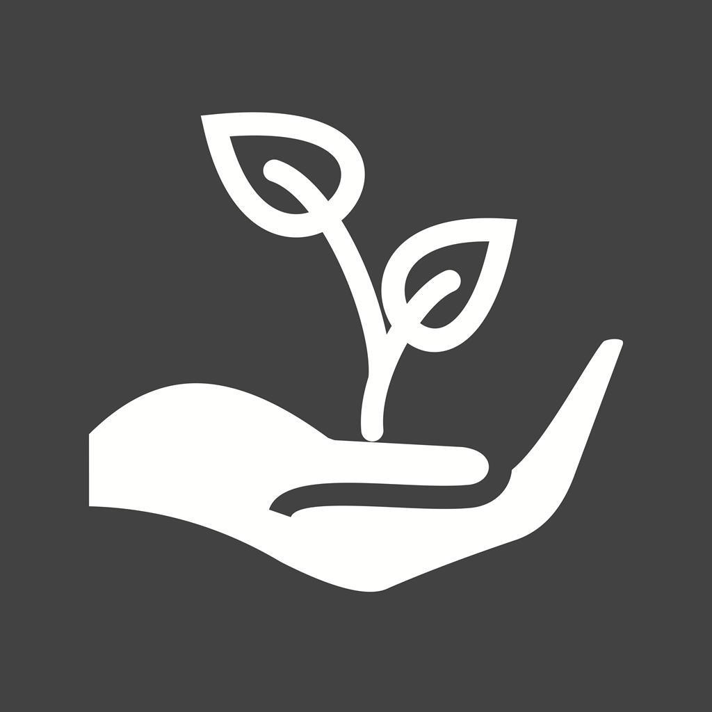 Plantation Glyph Inverted Icon - IconBunny
