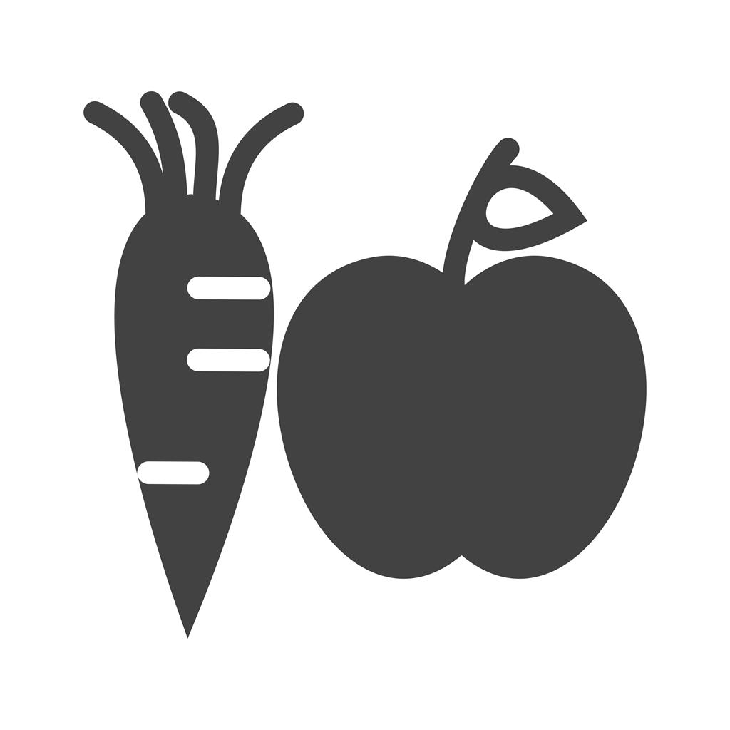 Fruits & Vegetables Glyph Icon - IconBunny
