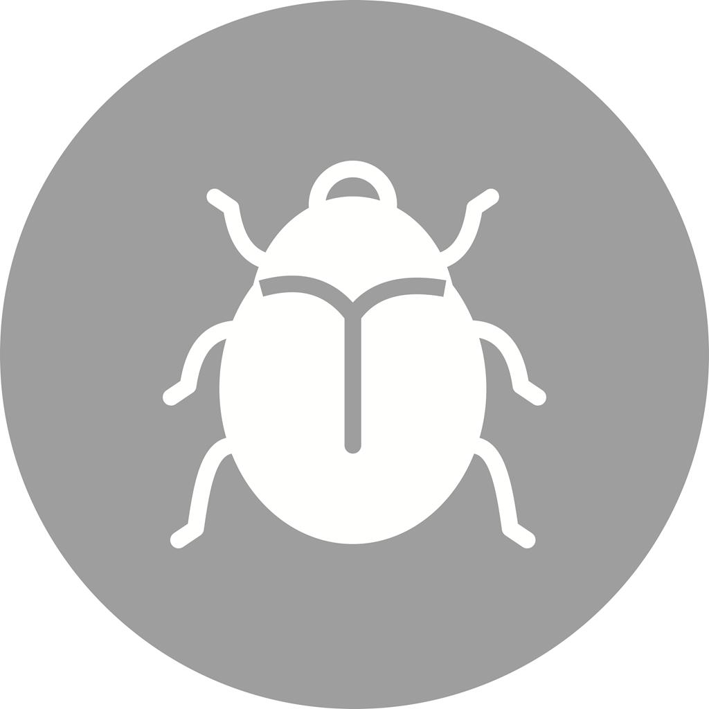 Insect Flat Round Icon - IconBunny