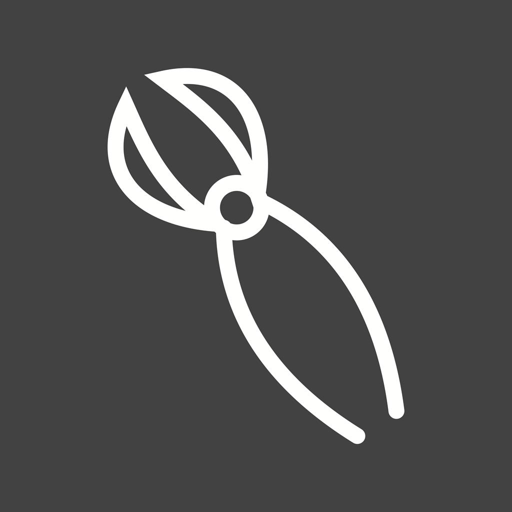 Cutter Line Inverted Icon - IconBunny