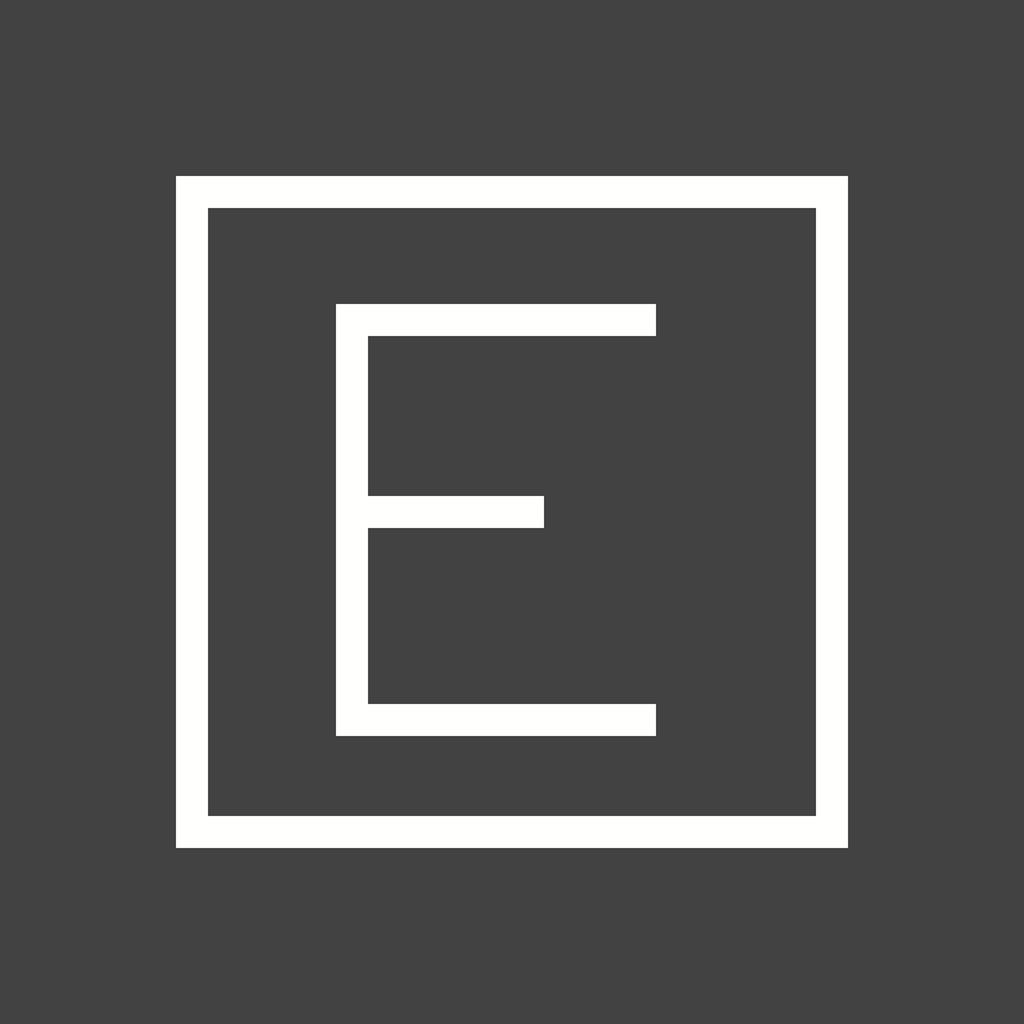 Edge Line Inverted Icon - IconBunny