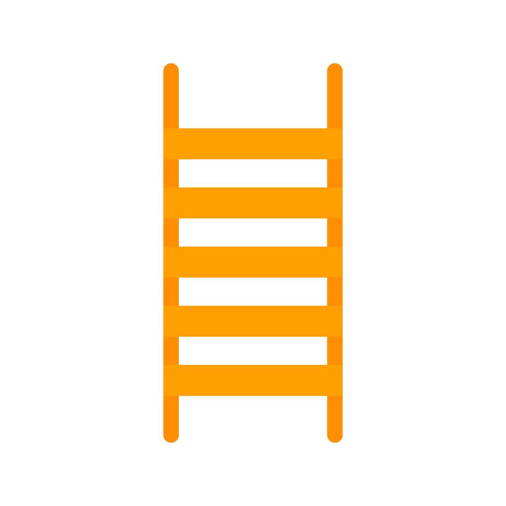 Ladder Flat Multicolor Icon - IconBunny