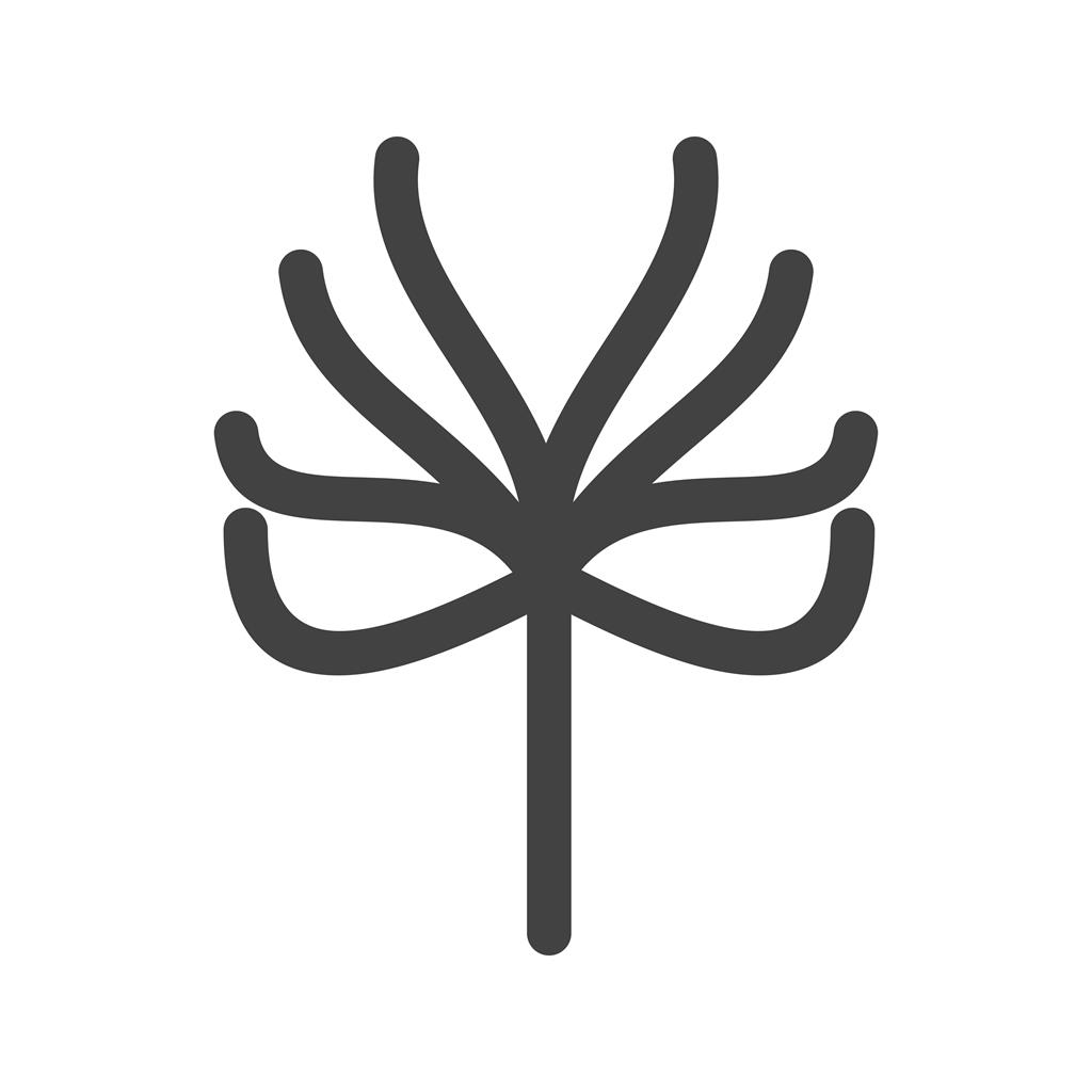 Tree with no leaves Glyph Icon - IconBunny