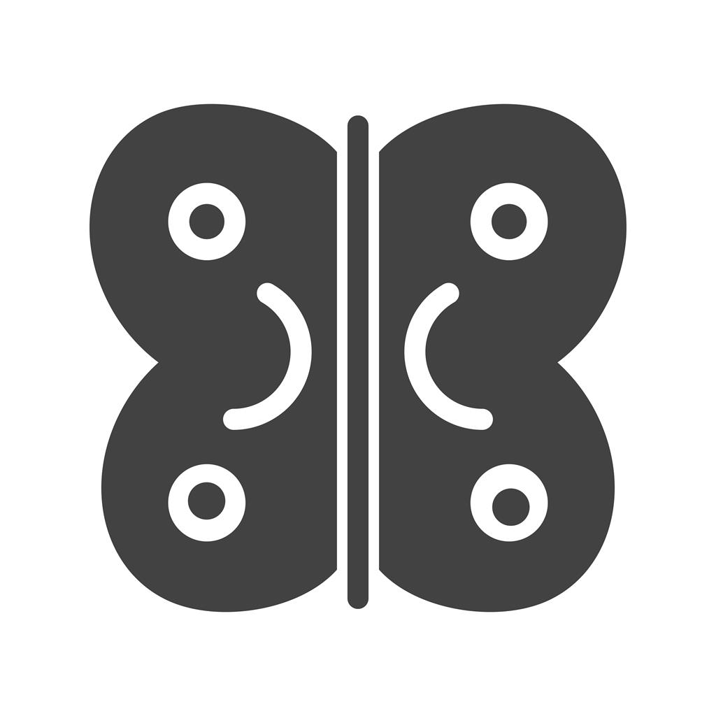 Butterfly Glyph Icon - IconBunny