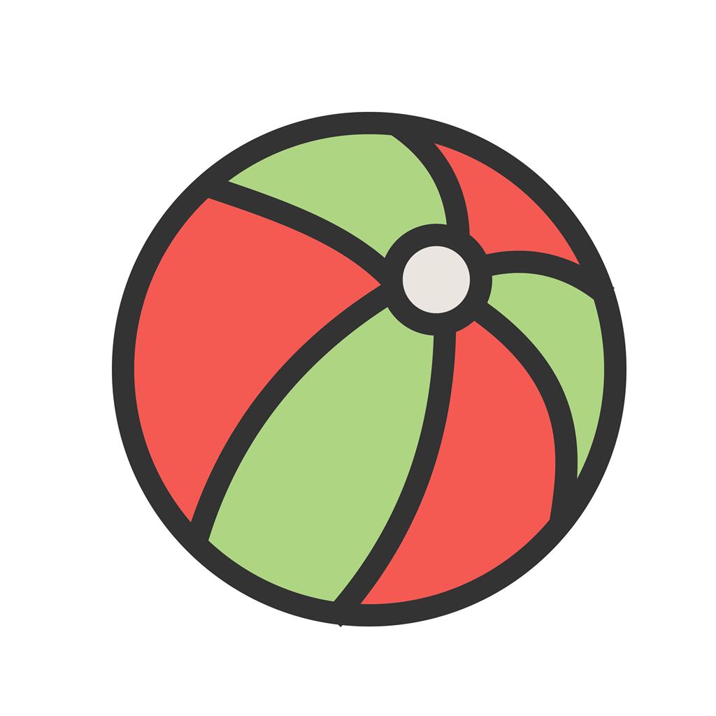 Ball Line Filled Icon - IconBunny