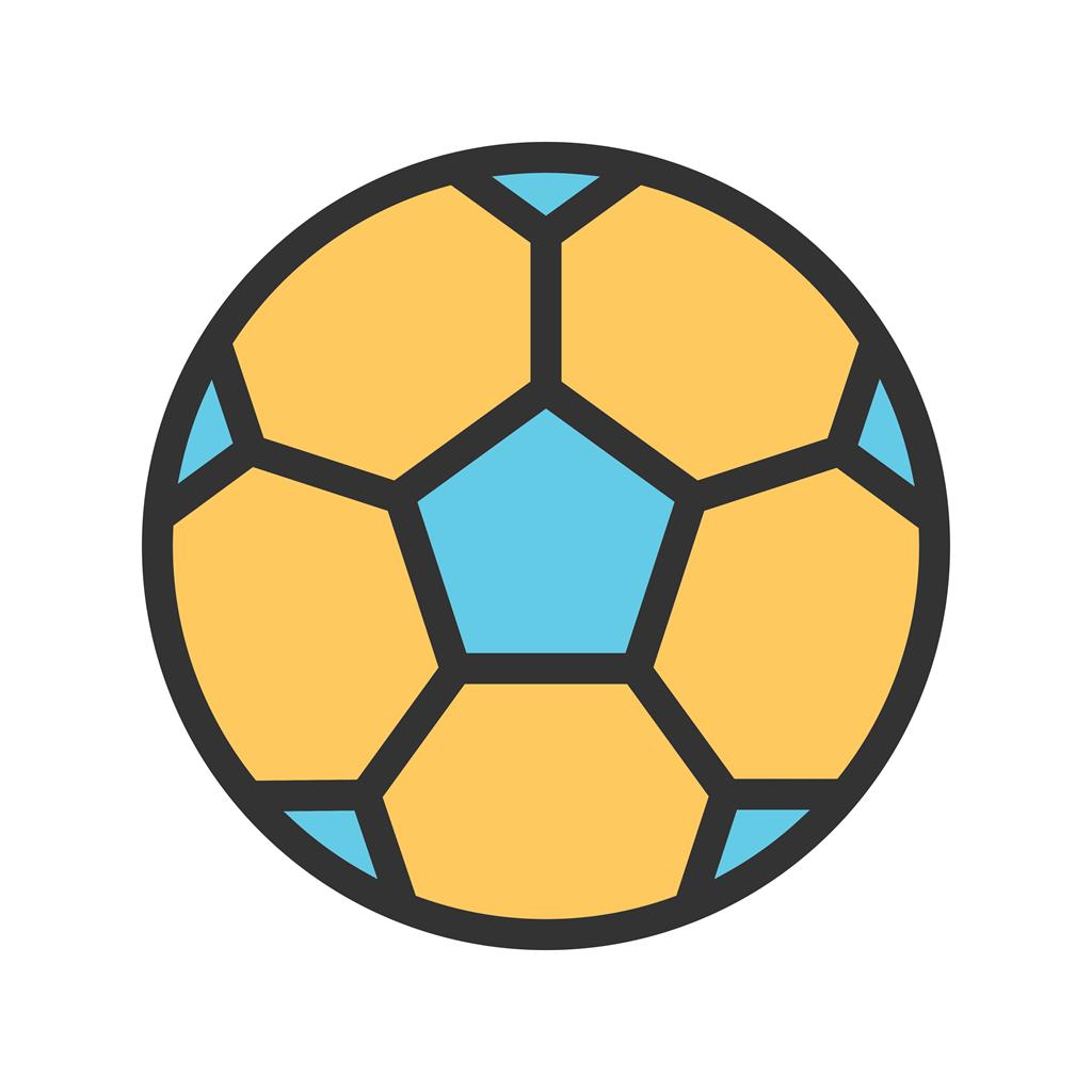 Football Line Filled Icon - IconBunny