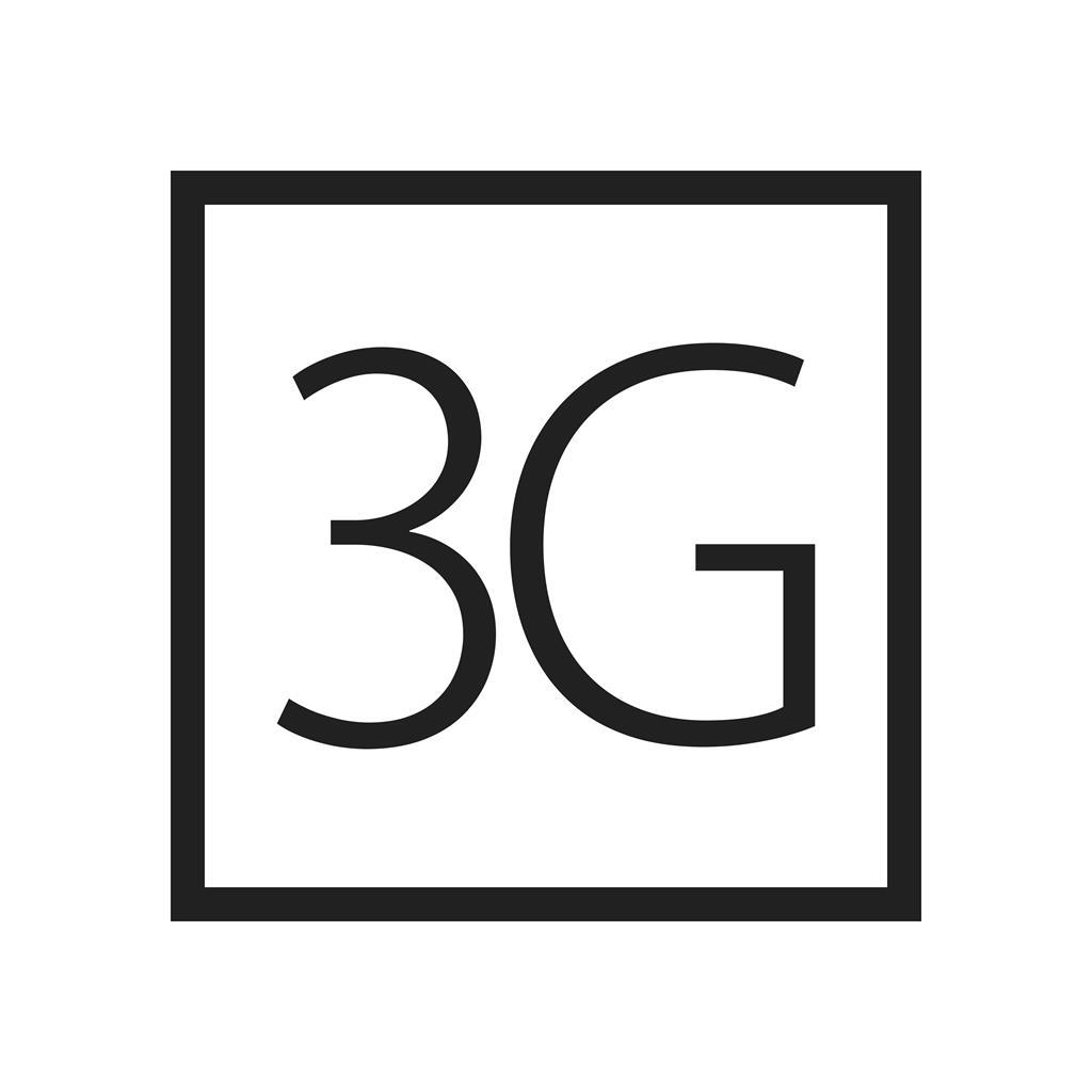 3G Line Icon - IconBunny