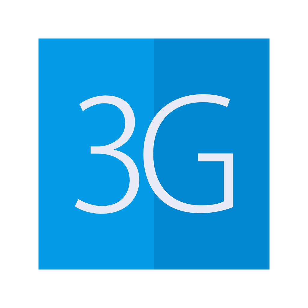 3G Flat Multicolor Icon - IconBunny